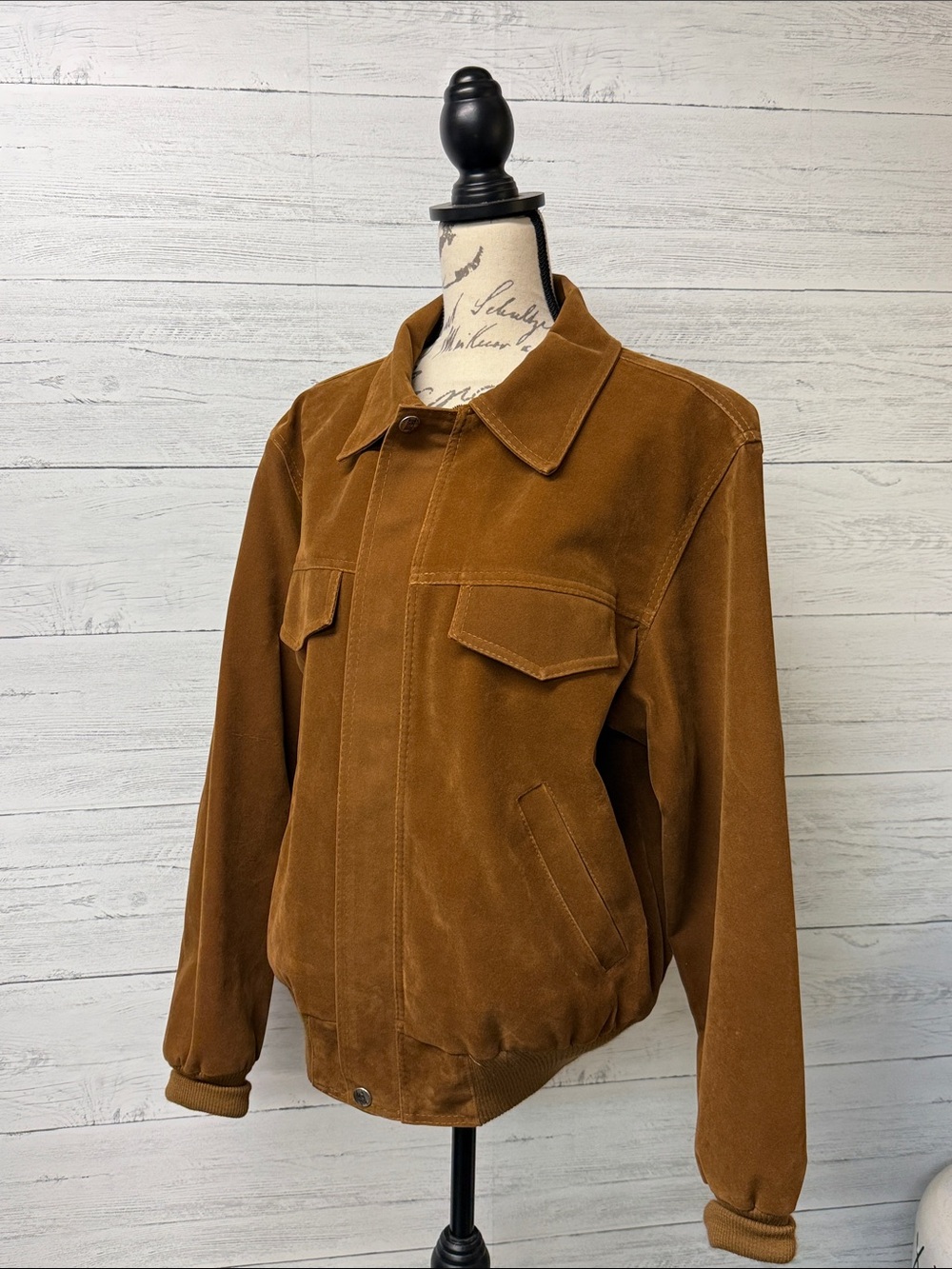 Alta Moda Italian Suede Bomber Jacket